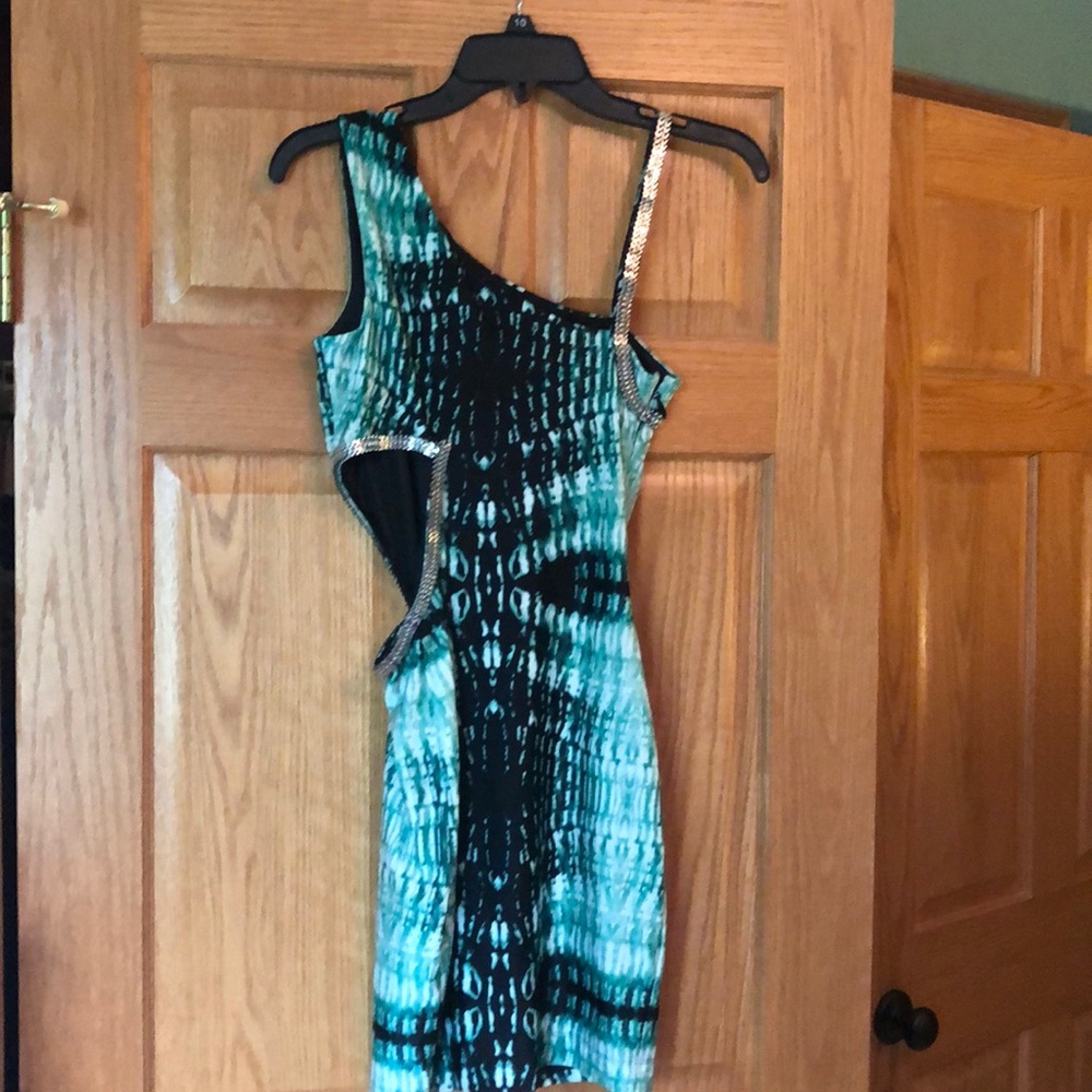 Bebe Bodycon Mini Dress with Cut Outs - Picture 2 of 3